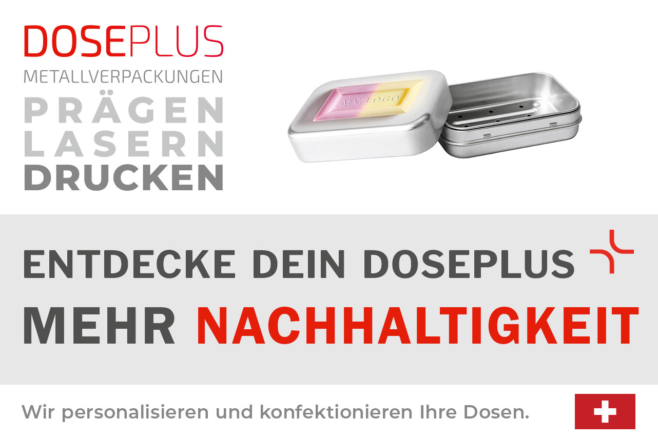 Doseplus Seifendose DSS-025 aus Aluminium mit integriertem Abtropfgitter – entdecke dein Doseplus, mehr Nachhaltigkeit. Ideal für feste Seifen und plastikfreie Pflege.