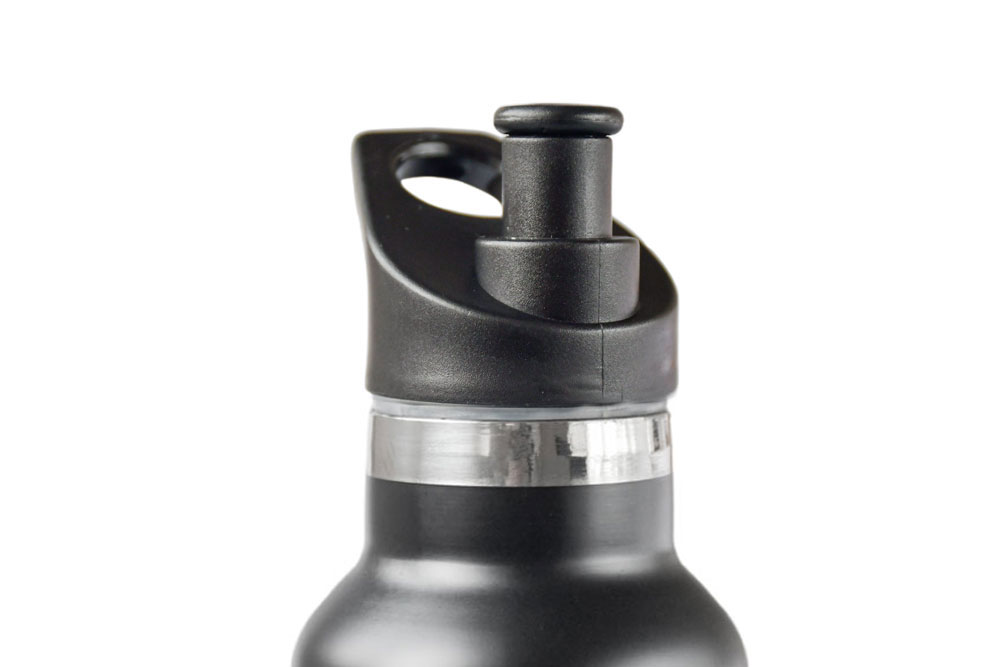 Trinkflasche aus Edelstahl mit Bambusdeckel
