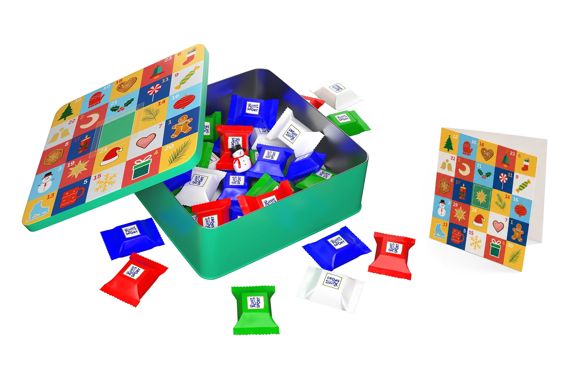 Adventskalenderdose RS DZ 011 mit Ritter Sport