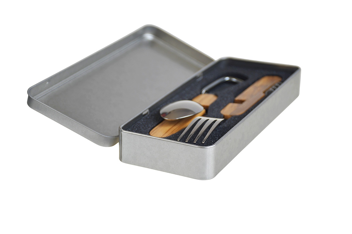 Präsentbox für Picknick-Besteck