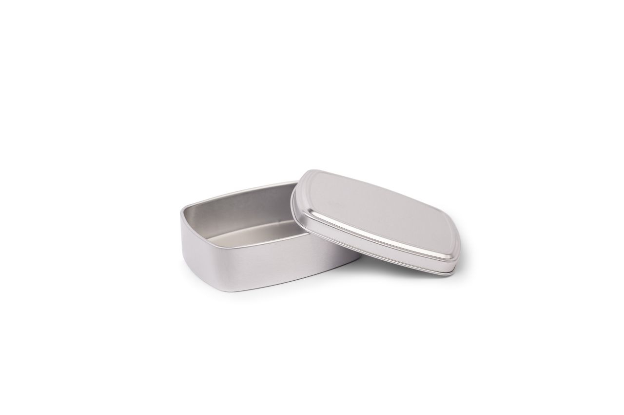 Eckige Seifendosen aus Aluminium